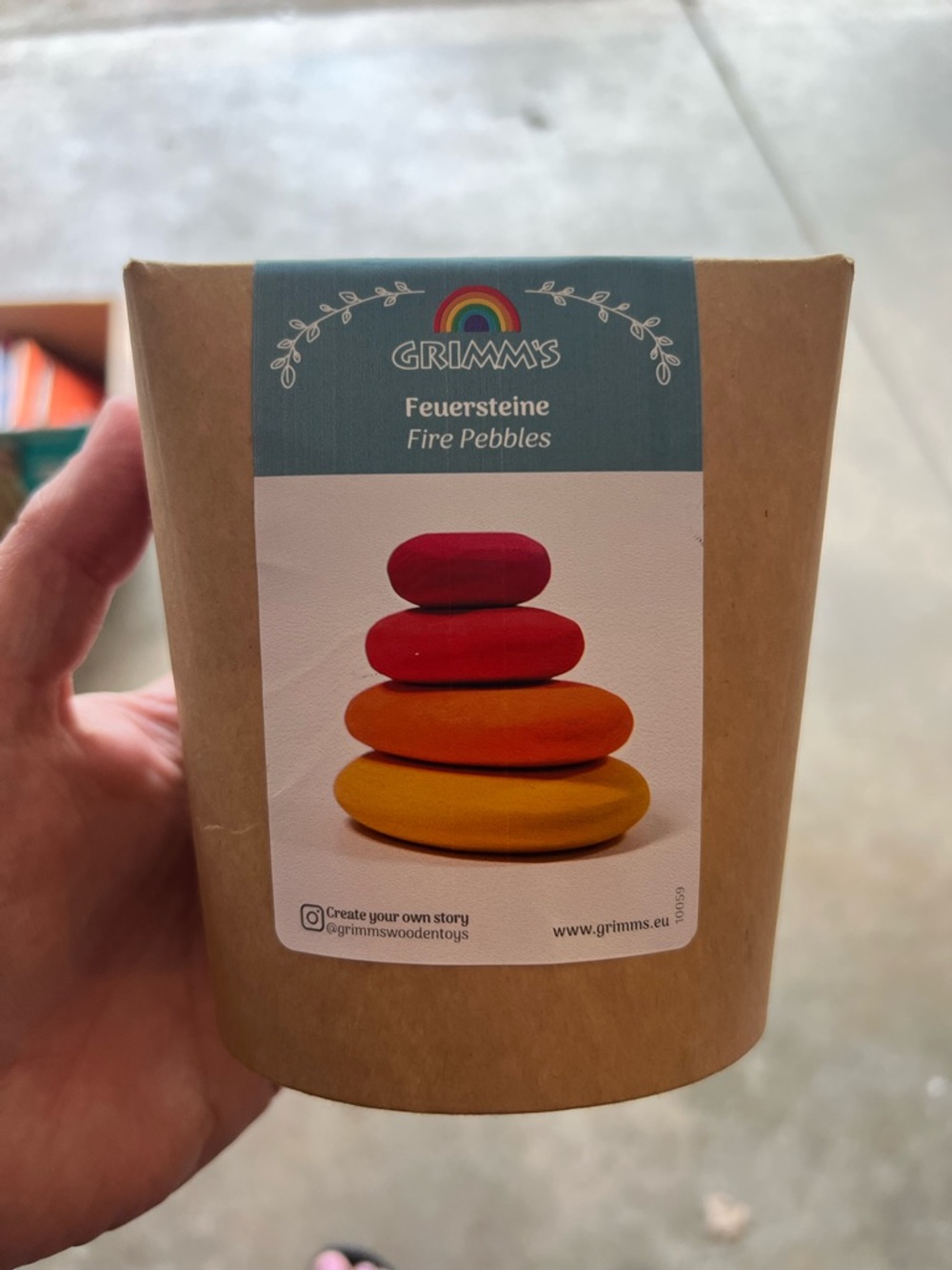 Grimm's Fire Pebbles Stacking Stones - Red, Orange, Yellow